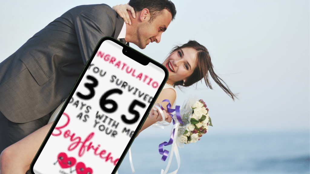 “Happy 365th day of ‘I do.’” beautyrelationship.com